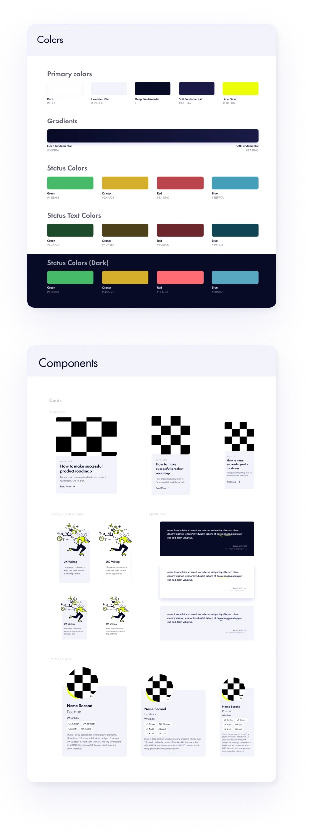 RAIVIX design guides — colors and components