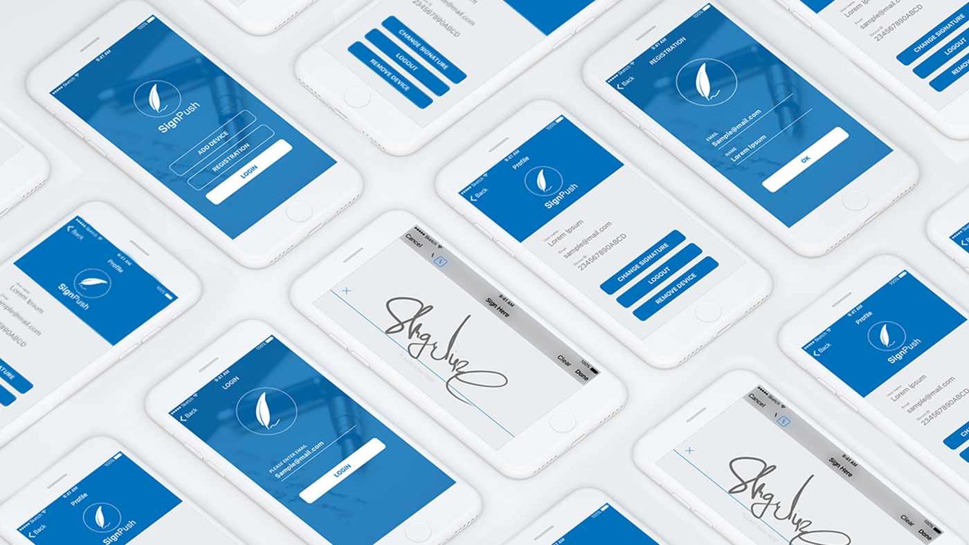 SignPush UI Dashboard overview